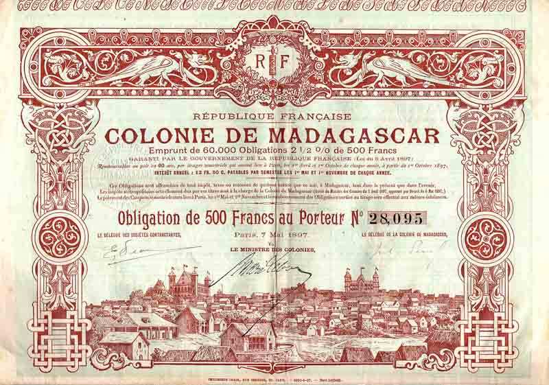 Colonie Madagascar